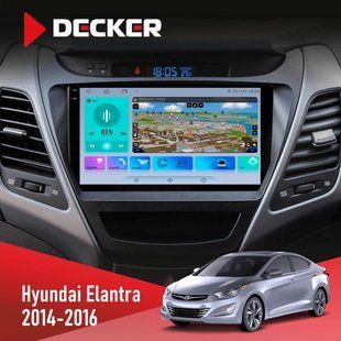 Штатна магнітола Hyundai Elantra 2014-2016 2 Decker D9-009 4x64, DSP, 4G, 2k НФ-00008239 фото
