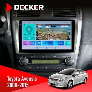 Штатна магнітола Toyota Avensis 2008-2015 Decker D9-009 4x64, DSP, 4G, 2k НФ-00008463 фото
