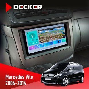 Штатна магнітола Mercedes-Benz Vito 2003-2014 Decker D10-009 4x64, DSP, 4G, 2k НФ-00008319 фото