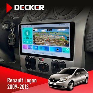 Штатна магнітола Renault Logan 2009-2013 Decker D9-009 4x64, DSP, 4G, 2k НФ-00008381 фото