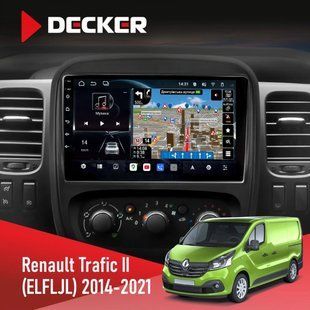 Штатна магнітола Renault Trafic 2014-2021 Decker D9-011 4x64, DSP, 4G, 360 НФ-00009603 фото