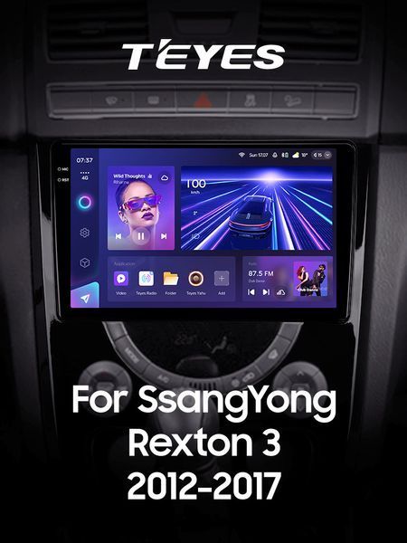 Штатная магнитола SSangYong Rexton 2012-2017 Teyes CC3 2k 4+64Gb CPL 9" CAA36125 фото