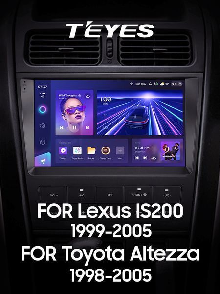 Штатна магнітола Teyes CC3 4+64 Gb Lexus IS200 XE10 1999-2005 For Toyota Altezza XE10 1998-2005 9" 2k (L3) CAA38333 фото