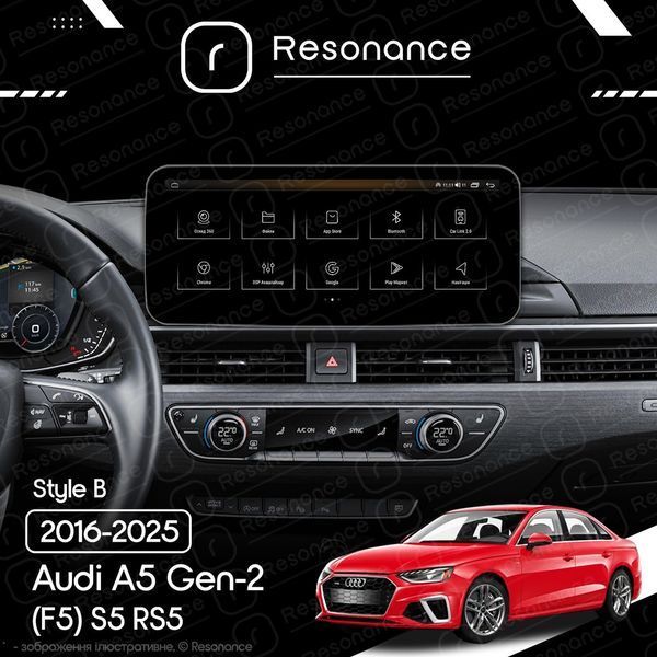 Магнітола Audi A5 Gen-2 (F5) S5 RS5 (2016-2025) Resonance Ultra M4 (7862) 4/64, 12.3" QLED, 360 (Benz Style) 035777 фото