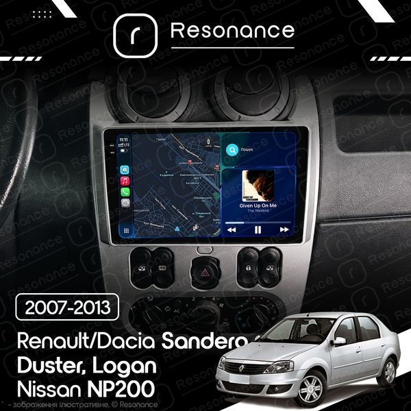 Магнитола Dacia Duster (2010-2013) [Silver] Resonance Ultra S6 (7870) 6/128, 9.5" 2K QLED, 360 038744 фото