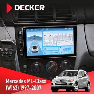 Штатная магнитола Mercedes-Benz ML-Class (W163) 1997-2006 AMP Decker D9-010 6x128, DSP, 4G, 2K НФ-00009818 фото