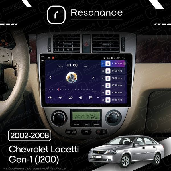 Магнітола Chevrolet Lacetti Gen-1 sedan (J200) (2002-2008) [Клімат-контроль, Silver, A] 10&rdquo;Resonance Ultra M4 4/32, 10.36" 2K QLED 034542 фото