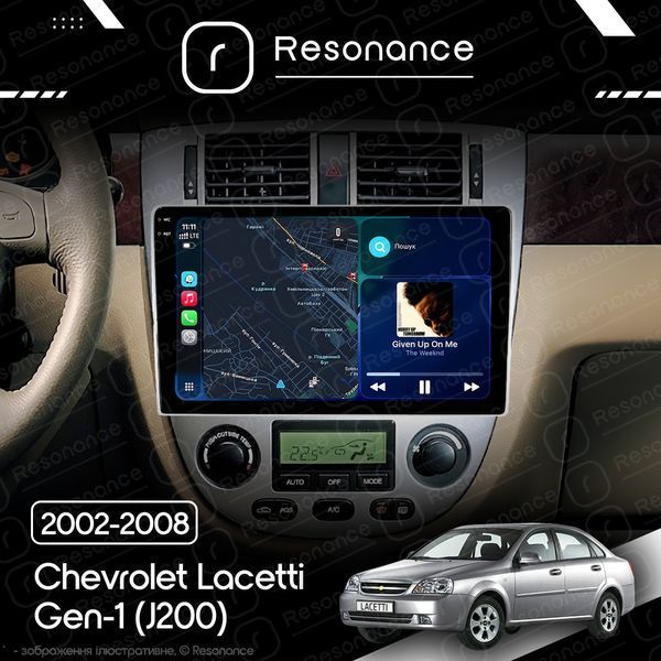 Магнітола Chevrolet Lacetti Gen-1 sedan (J200) (2002-2008) [Клімат-контроль, Silver, A] 10&rdquo;Resonance Ultra M4 4/32, 10.36" 2K QLED 034542 фото