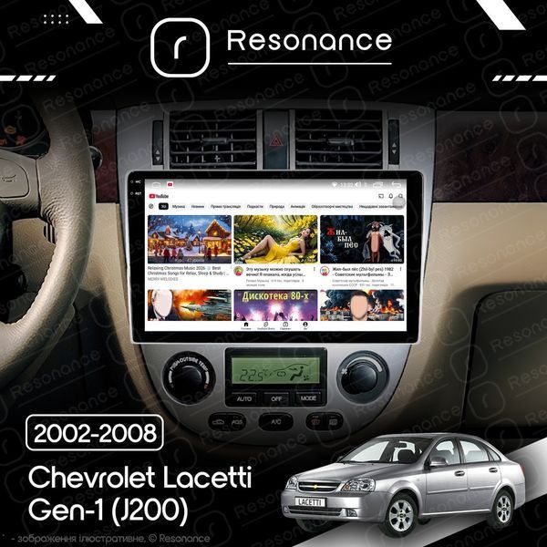 Магнітола Chevrolet Lacetti Gen-1 sedan (J200) (2002-2008) [Клімат-контроль, Silver, A] 10&rdquo;Resonance Ultra M4 4/32, 10.36" 2K QLED 034542 фото