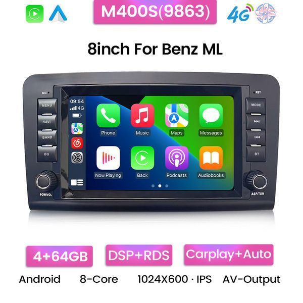 Штатна магнітола AMS MERCEDES BENZ ML-Class M200S 2+32Gb 8" CAA47880 фото