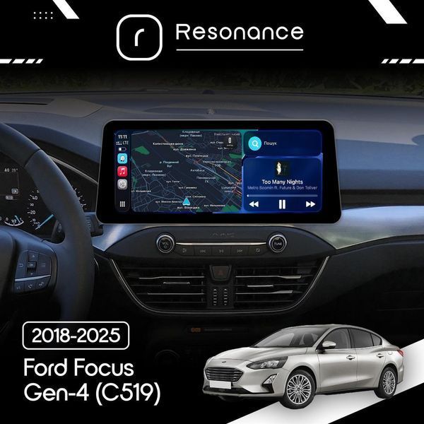 Магнитола Ford Focus 4 (2018-2025) Resonance Ultra M6 (7862) 6/128, 12.3" QLED, 360 (BMW Style) 027594 фото