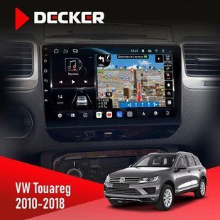 Штатна магнітола Volkswagen Touareg 2010-2018 Decker D9-011 4x64, DSP, 4G, 360 НФ-00006673 фото