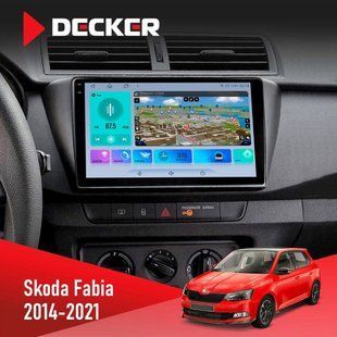 Штатна магнітола Skoda Fabia 2014-2021 Decker D9-009 4x64, DSP, 4G, 2k НФ-00008398 фото