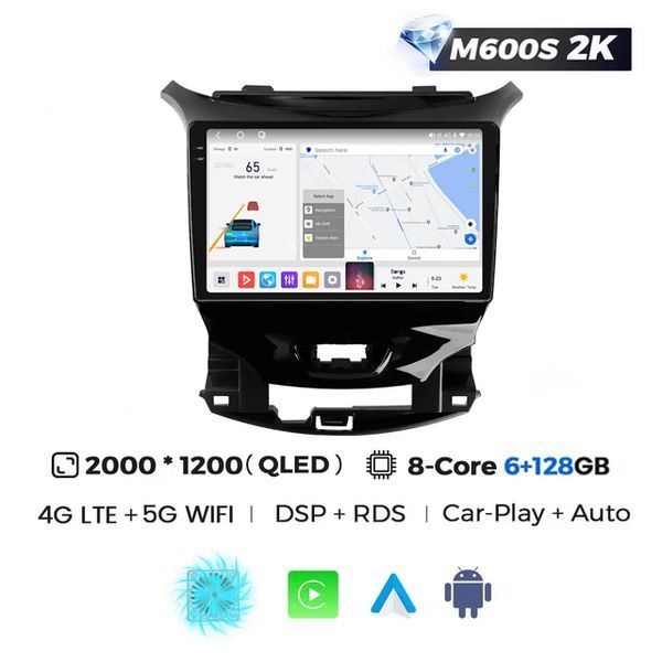 Штатна магнітола Mekede MS 2k Chevrolet Cruze 2 (2015-2023) MS 2k 6Gb+128Gb CarPlay QleD 10484 фото