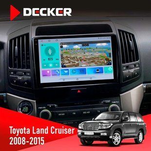 Штатна магнітола Toyota Land Cruiser (200) 2008-2015 Decker D10-009 4x64, DSP, 4G, 2k НФ-00008436 фото