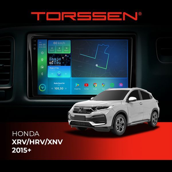 Штатна магнітола Torssen 2K Honda XRV/HRV/XNV 2015+ F9464 4G Carplay DSP 202300113 фото