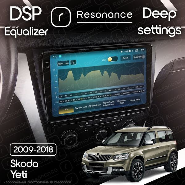 Магнитола Skoda Yeti (2009-2018) [Матовая] Resonance Ultra M4 4/64, 10.36" 2K QLED 041136 фото