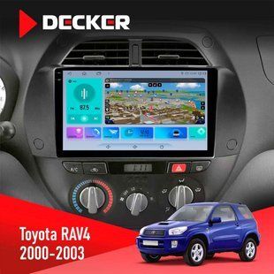 Штатна магнітола Toyota RAV4 2000-2003 Decker D9-009 4x64, DSP, 4G, 2k НФ-00009093 фото