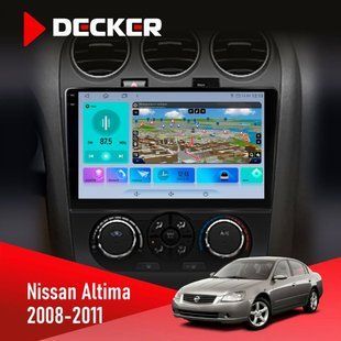 Штатна магнітола Nissan Altima 2008-2011 Decker D10-009 4x64, DSP, 4G, 2k НФ-00008354 фото
