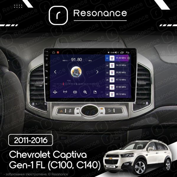 Магнитола Chevrolet Captiva Gen-1 FL (C100, C140) (2011-2016) Resonance Ultra M2 2/32, 10" QLED 033782 фото