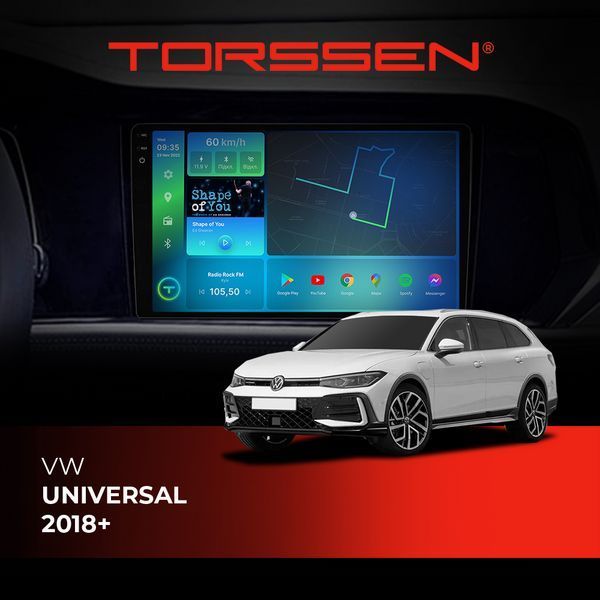 Штатна магнітола Torssen 2K VW Universal 18+ F9464 4G Carplay DSP 202300468 фото
