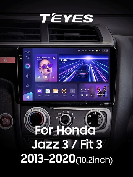 Штатна магнітола Teyes CC3 6+128 Gb з коловим оглядом 360&deg; Honda Jazz 3 Fit 3 GP GK 2013 - 2020 (A) 10" 2k CAA31644 фото