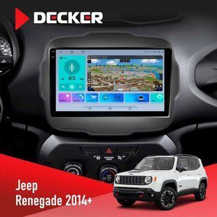 Штатна магнітола Jeep Renegade 2014+ Decker D9-009 4x64, DSP, 4G, 2k НФ-00008840 фото