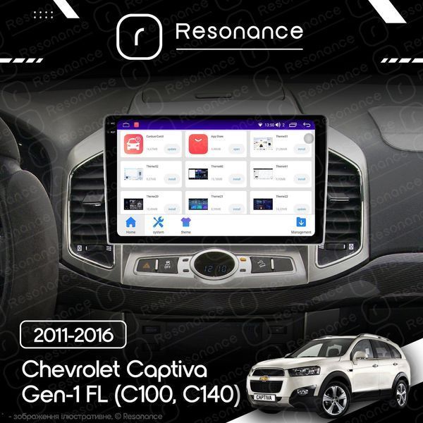 Магнитола Chevrolet Captiva Gen-1 FL (C100, C140) (2011-2016) Resonance Ultra M2 2/32,10.36" 2K QLED 033802 фото