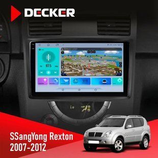 Штатная магнитола SSangYong Rexton 2007-2012 Decker D9-009 4x64 CPL 9.5" НФ-00008409 фото