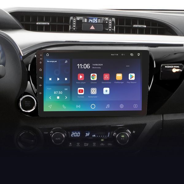 Штатна магнітола SIGMA X10464 ANDROID 10 4/64 ГБ 4G DSP Toyota Hilux Pick Up AN120 2015-2020 10" CAA34262 фото
