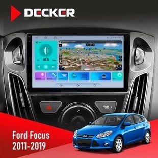 Штатна магнітола Ford Focus 2011-2019 Decker D9-009 4x64, DSP, 4G, 2k НФ-00008185 фото