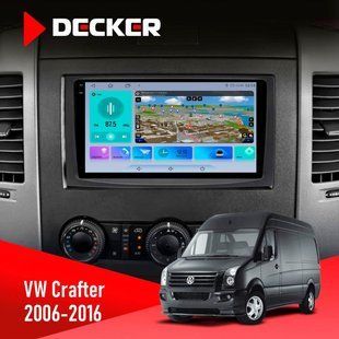 Штатна магнітола Volkswagen Crafter 2006-2016 Decker D9-009 4x64, DSP, 4G, 2k НФ-00009609 фото