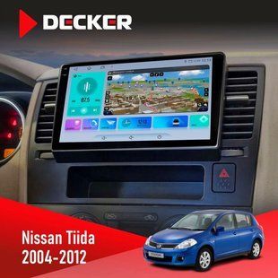 Штатна магнітола Nissan Tiida 2004-2012 Decker D9-009 4x64, DSP, 4G, 2k НФ-00008340 фото