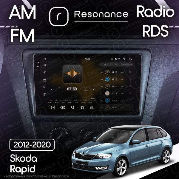 Штатная магнитола Skoda Rapid (2012-2020) Resonance Ultra S6 (7870) 6/128, 9.5" 2K QLED, 360 040936 фото