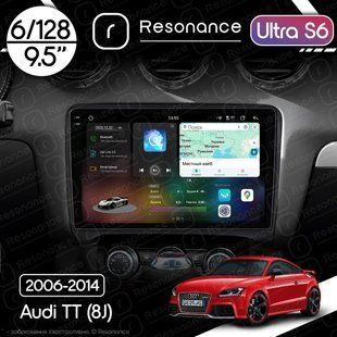 Магнітола Audi TT Gen-2 (8J) (2006-2014) Resonance Ultra S6 (7870) 6/128, 9.5" 2K QLED, 360 033055 фото