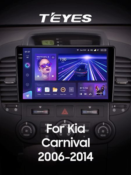 Штатная магнитола Kia Carnival VQ 2006-2014 Teyes CC3 2k 4+64Gb CPL 9" CAA31769 фото