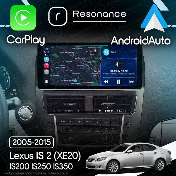 Магнітола Lexus IS 2 (XE20) IS200 IS250 IS350 (2005-2015) [Low] Resonance L500 4/64 10.33" QLED, 360 (Mercedes-Benz Style) 040812 фото