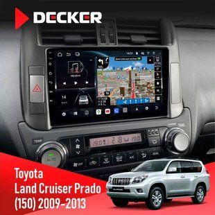 Штатна магнітола Toyota Land Cruiser Prado (150) 2009-2013 Decker D9-011 4x64, DSP, 4G, 360 НФ-00006553 фото