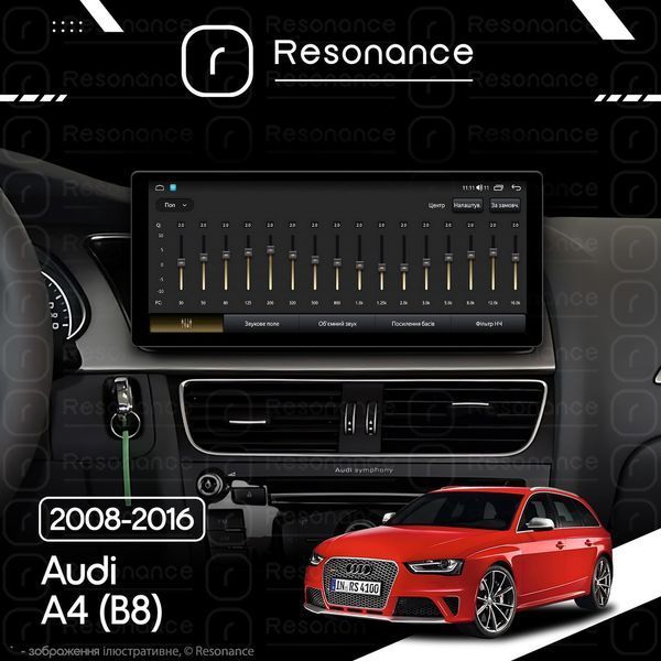 Магнітола Audi A4 Gen-4 (B8) (2007-2015) [Low] Resonance L300 4/32 12.3" QLED, 360 (Audi Style) 030570 фото