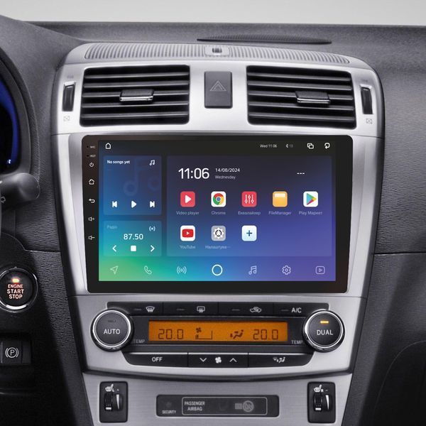 Штатна магнітола SIGMA X9464 ANDROID 10 4/64 ГБ 4G DSP Toyota Avensis 3 2008-2015 (F1) 9" CAA33917 фото