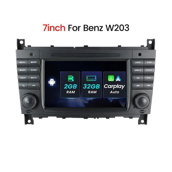 Штатная магнитола AMS MERCEDES BENZ W203 M200S 2+32Gb 7" CAA47881 фото