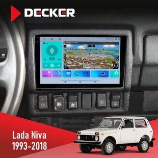 Штатна магнітола Lada Niva 1993-2018 Decker D9-009 4x64, DSP, 4G, 2k НФ-00008885 фото
