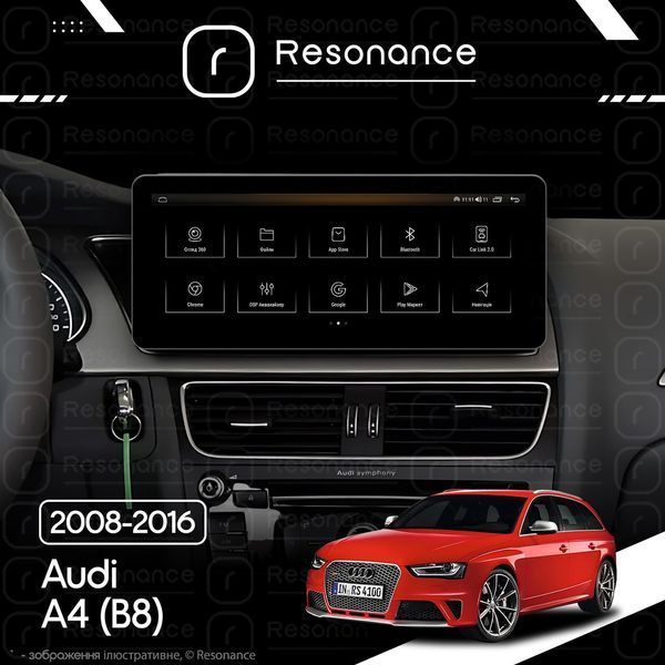 Магнітола Audi A4 Gen-4 (B8) (2007-2015) [High] Resonance L600 6/128 10.33" QLED, 360 (Audi Style) 030558 фото