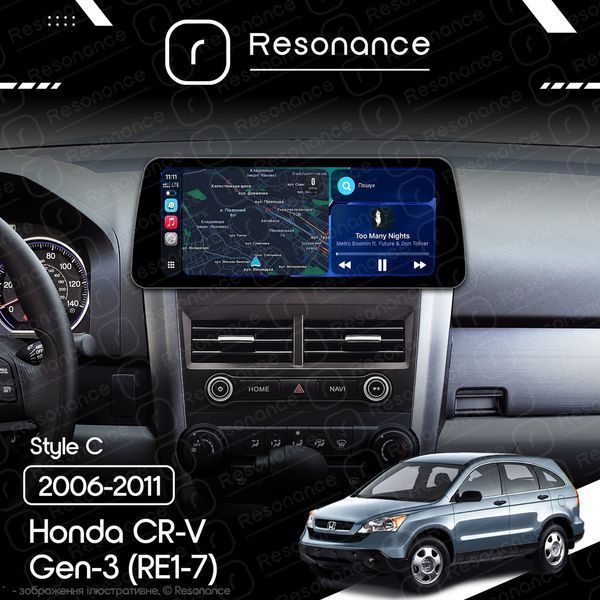 Магнітола Horda CR-V Gen-3 (RE1-5, RE7) (2006-2011) Resonance L600 6/128 12.3" QLED, 360 (BMW Style) 036222 фото
