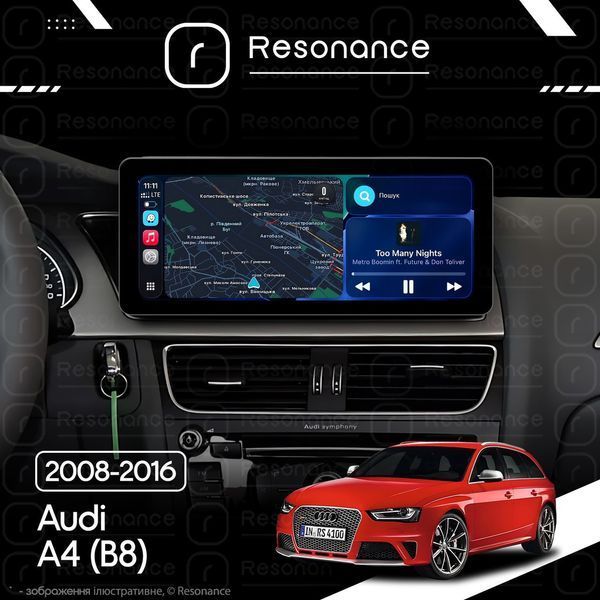 Магнітола Audi A4 Gen-4 (B8) (2007-2015) [High] Resonance L600 6/128 10.33" QLED, 360 (Audi Style) 030558 фото