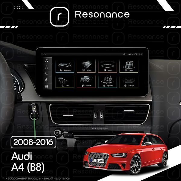 Магнітола Audi A4 Gen-4 (B8) (2007-2015) [High] Resonance L600 6/128 10.33" QLED, 360 (Audi Style) 030558 фото