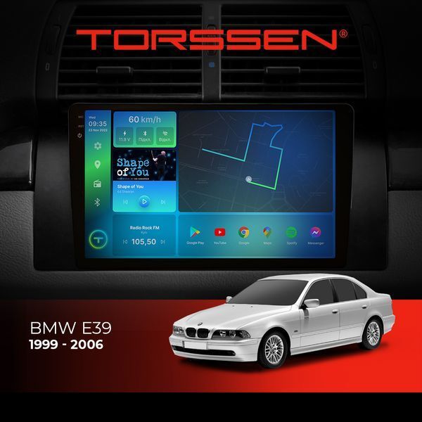 Штатна магнітола Torssen 2K BMW 5 e39 FL9 4+64Gb 4G Carplay DSP 202305531 фото