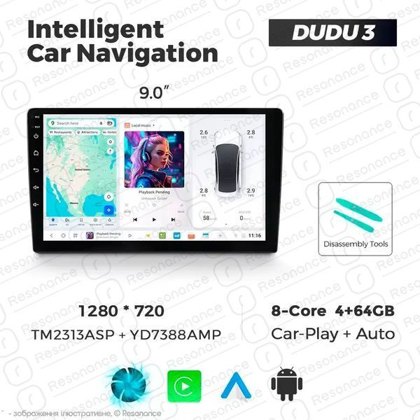 Магнітола Skoda Kamiq (2019-2026) DUDU 3 10" QLED, 4/64 041181 фото