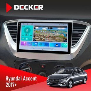 Штатна магнітола Hyundai Accent 2017+ Decker D9-009 4x64, DSP, 4G, 2k НФ-00008245 фото