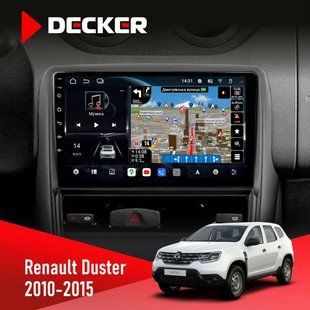 Штатна магнітола Renault Duster 2010-2015 Decker D9-011 4x64, DSP, 4G, 360 НФ-00006265 фото